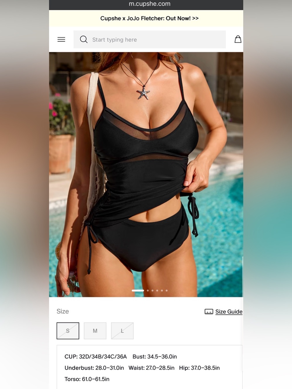 Cupshe Captain Black Tankini Set - Picture 5 of 10